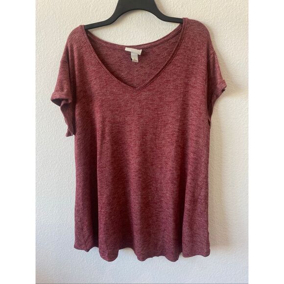 Ava & Viv Knit V Neck Top Size X - Picture 1 of 5